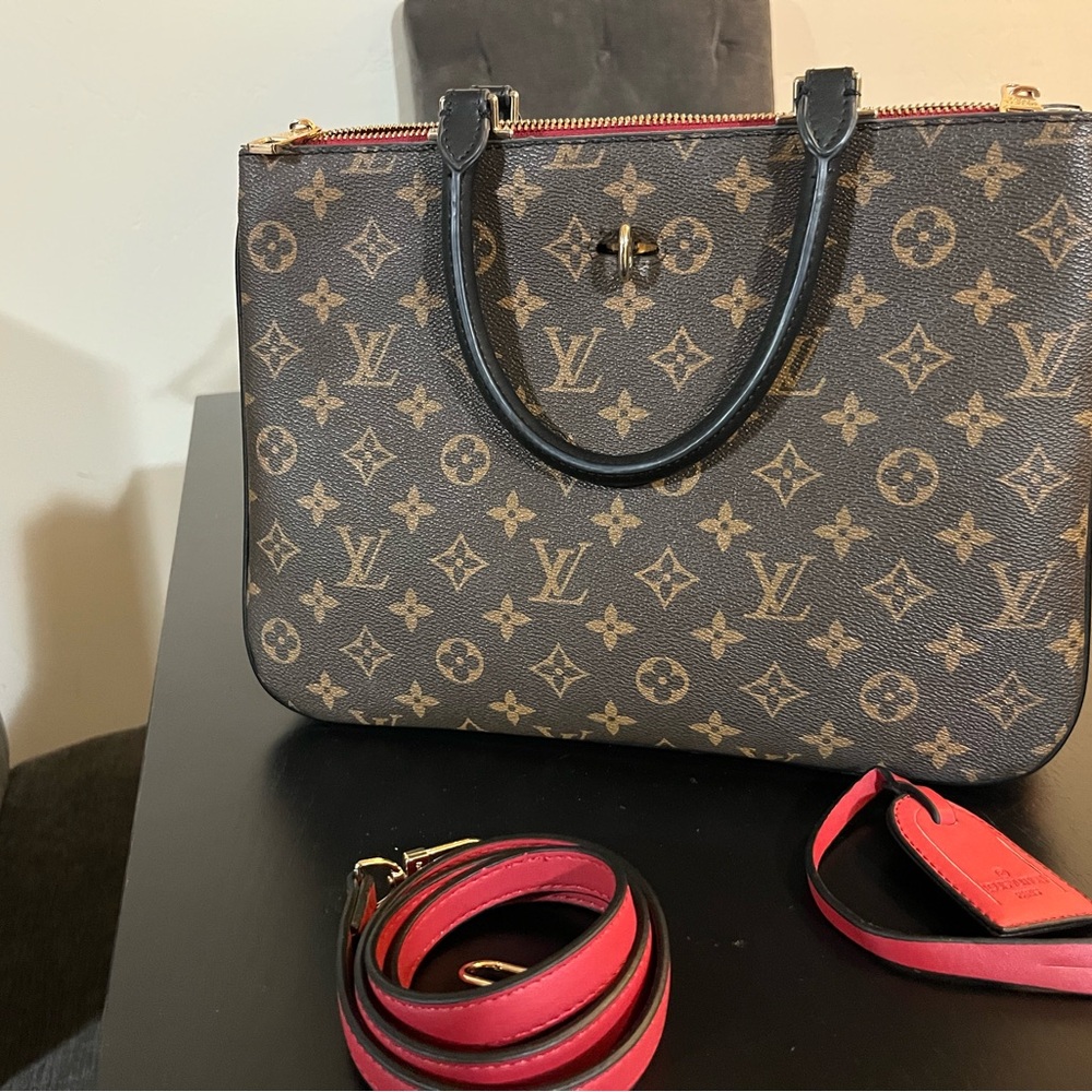 Louis Vuitton Millefeuille Bag Brown Red Monogram